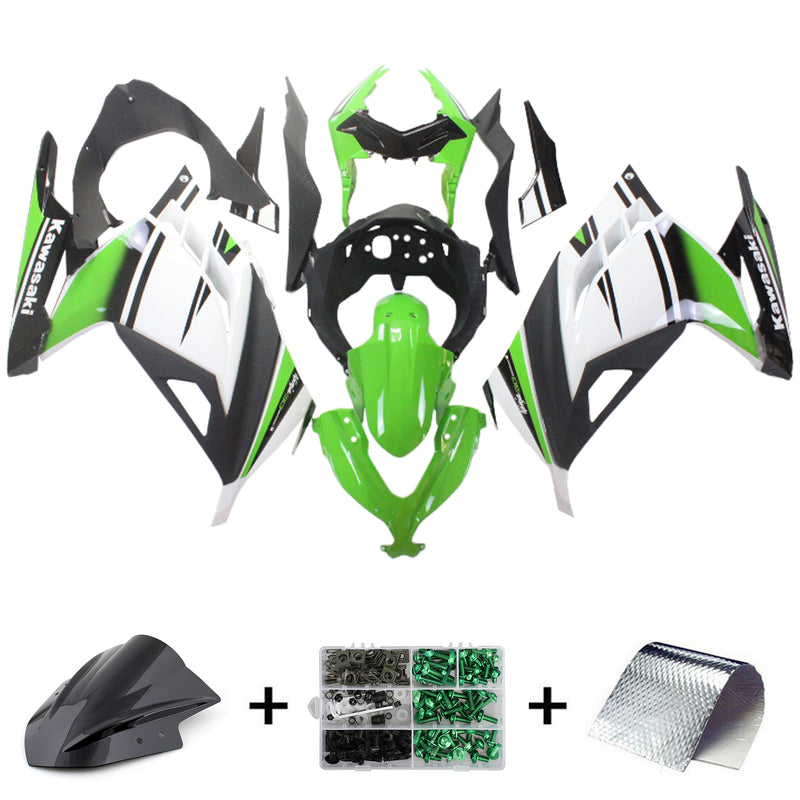 Amotopart Kawasaki EX300/Ninja300 2013-2017 Fairing Kit Bodywork Plastic ABS