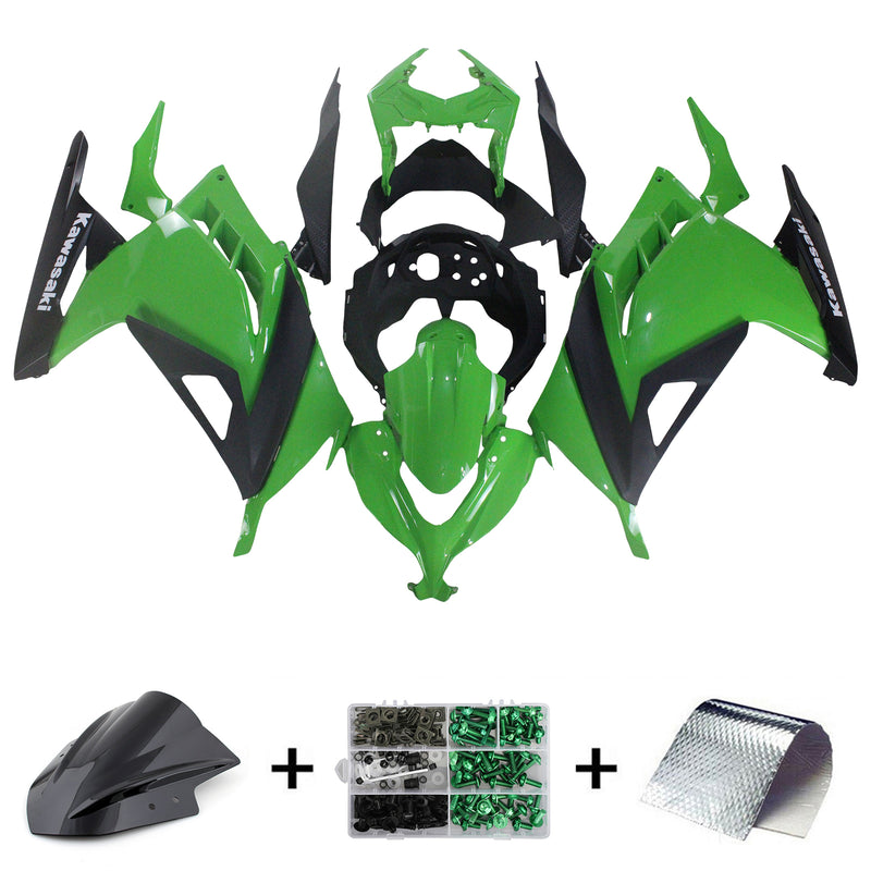 Amotopart Kawasaki EX300/Ninja300 2013-2017 Fairing Kit Bodywork Plastic ABS