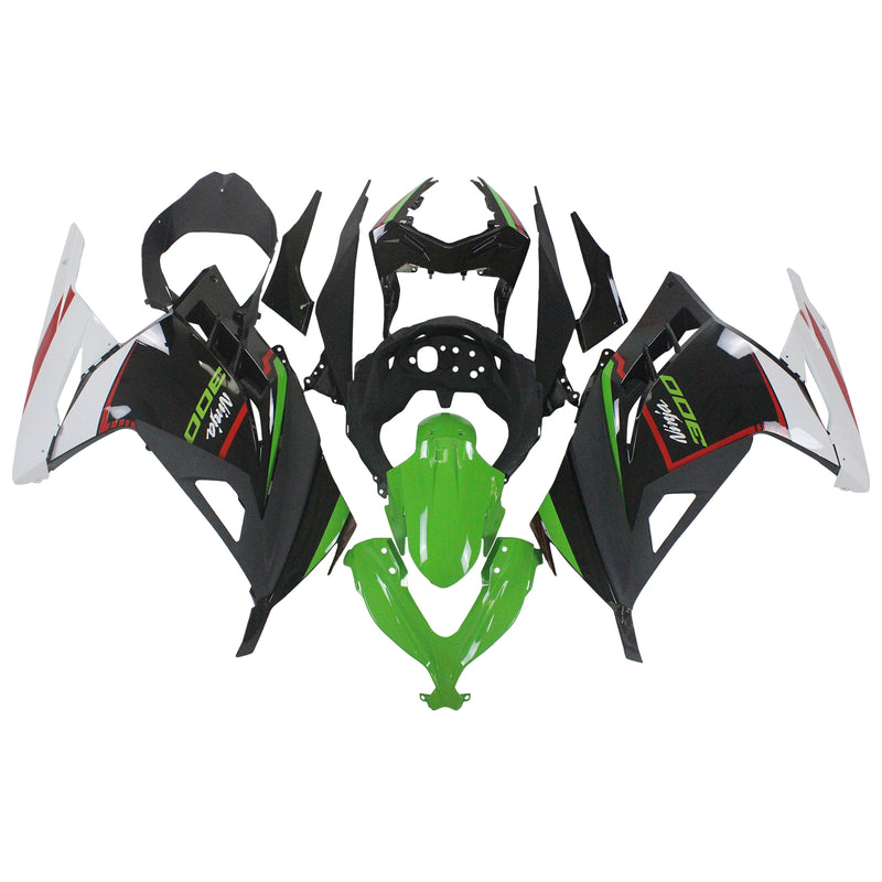 Amotopart Kawasaki EX300/Ninja300 2013-2017 Fairing Kit Bodywork Plastic ABS