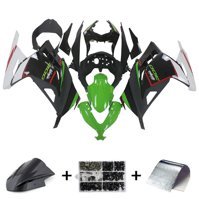 Amotopart Kawasaki EX300/Ninja300 2013-2017 Fairing Kit Bodywork Plastic ABS