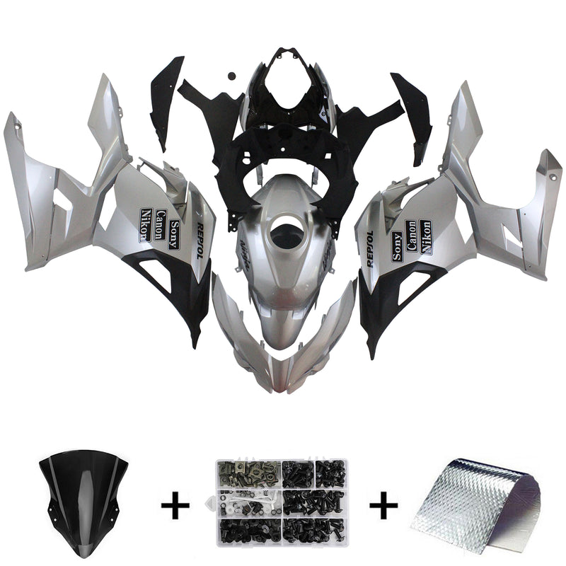 Amotopart Kawasaki EX400 Ninja400 2018-2023 Fairing Kit Bodywork Plastic ABS