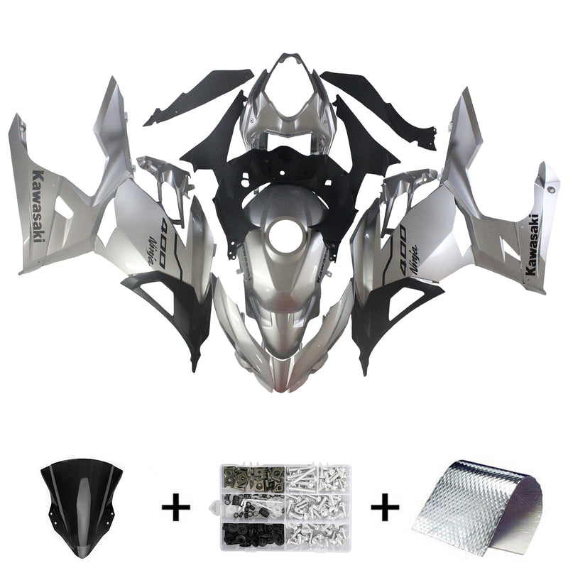 Amotopart Kawasaki EX400/Ninja400 2018-2023 Fairing Kit Bodywork Plastic ABS