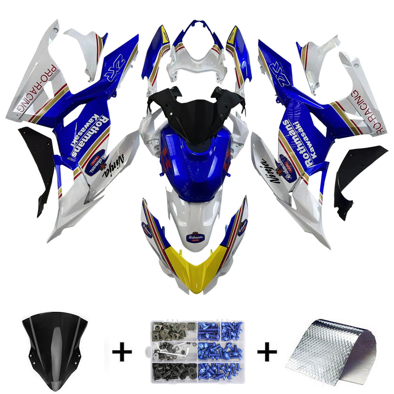 Amotopart Kawasaki EX400/Ninja400 2018-2023 Fairing Kit Bodywork Plastic ABS