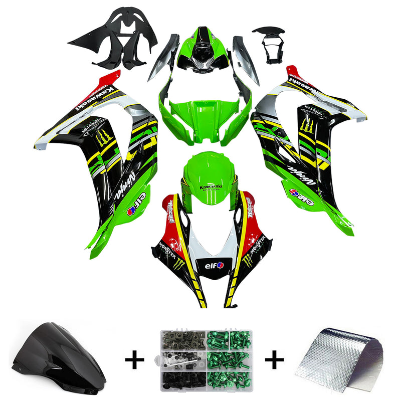 Amotopart Kawasaki ZX10R 2016-2020 Fairing Kit Bodywork Plastic ABS