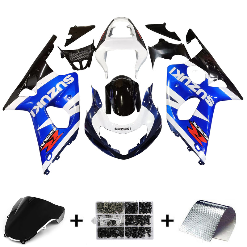 Fairings 2000-2002 Suzuki GSXR 1000 Blue White Black GSXR   Generic