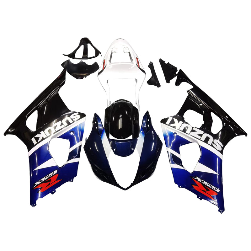 Fairings 2003-2004 Suzuki GSXR 1000 Black Blue White GSXR Racing Generic