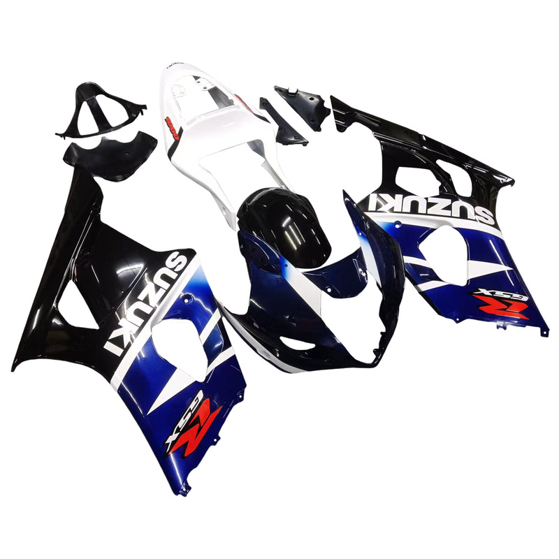 Fairings 2003-2004 Suzuki GSXR 1000 Black Blue White GSXR Racing Generic