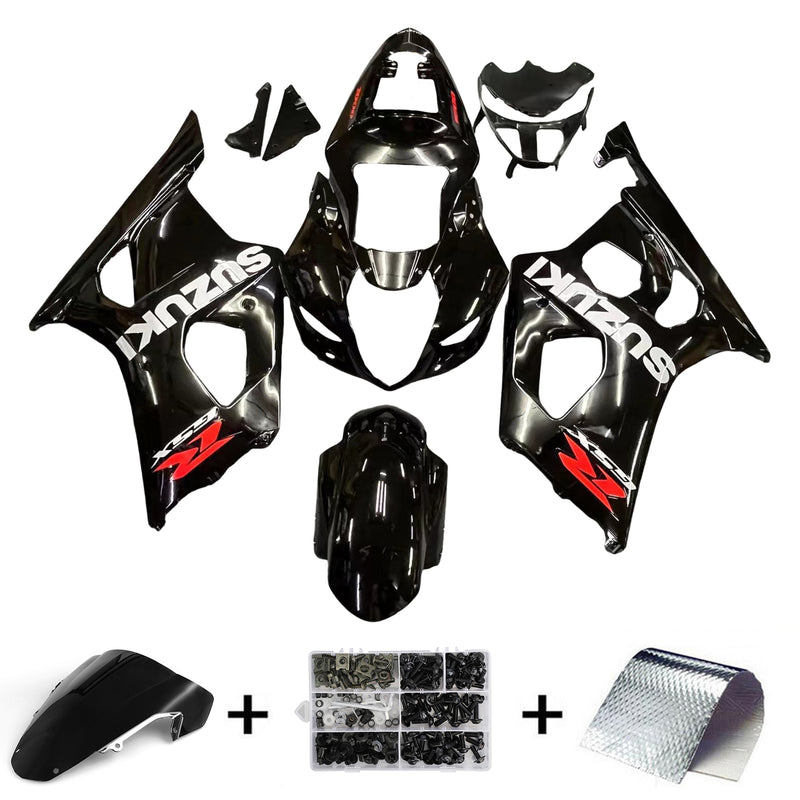 Fairings 2003-2004 Suzuki GSXR 1000  Black Suzuki  Generic