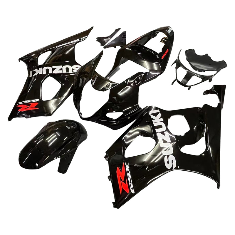 Fairings 2003-2004 Suzuki GSXR 1000  Black Suzuki Racing Generic