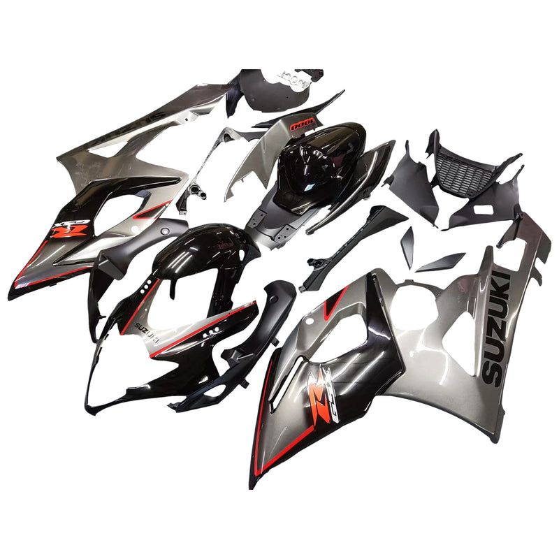 Fairings 2005-2006 Suzuki GSXR 1000 Silver & Black GSXR  Generic