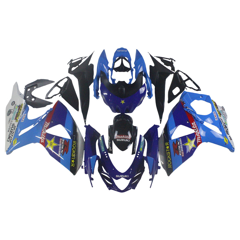 Fairings 2009-2016 Suzuki GSXR 1000 Blue Rockstar  Generic