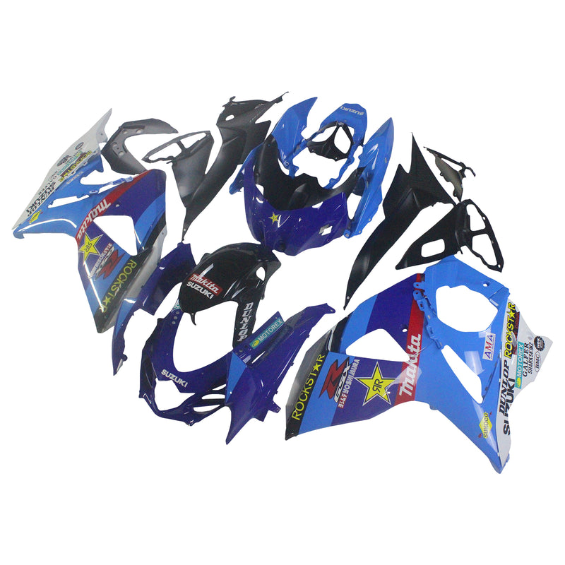 Fairings 2009-2016 Suzuki GSXR 1000 Blue Rockstar Racing Generic