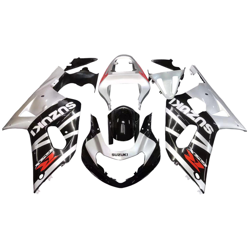 Fairings 2001-2003 Suzuki GSXR 600 Black & Silver GSXR  Generic