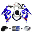 For GSXR600 2001-2003 Bodywork Fairing Blue ABS Injection Molded Plastics Set Generic