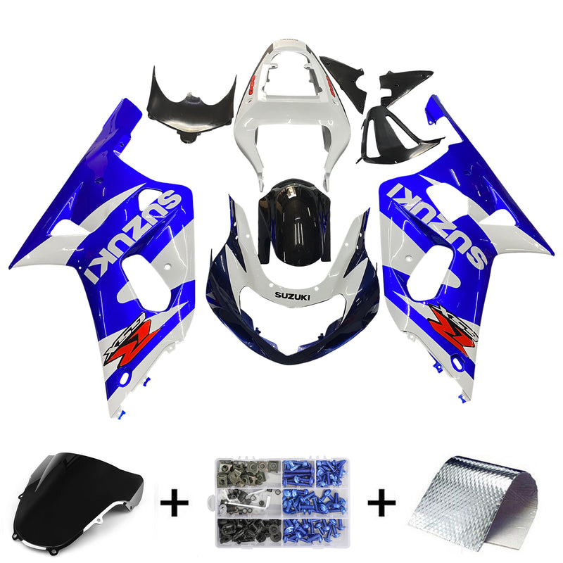 Fairings 2001-2003 Suzuki GSXR 600 Blue & White GSXR  Generic