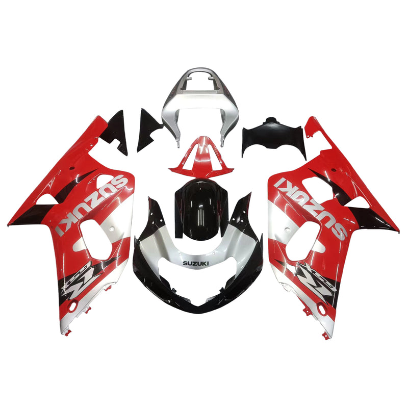 Fairings 2001-2003 Suzuki GSXR 600 Red Silver Black GSXR  Generic