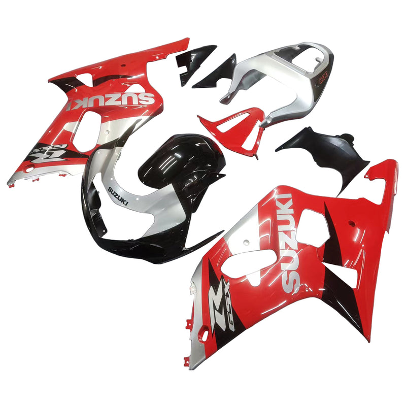 Fairings 2001-2003 Suzuki GSXR 600 Red Silver Black GSXR  Generic