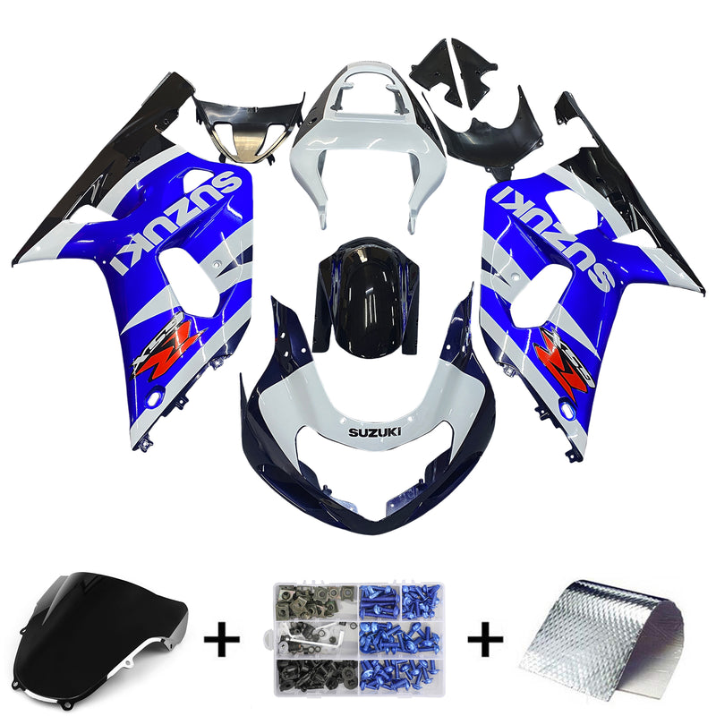 Fairings 2001-2003 Suzuki GSXR 600 Blue White Black GSXR  Generic