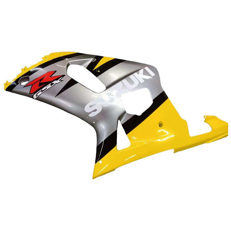 Fairings 2001-2003 Suzuki GSXR 600 Yellow & Silver GSXR Racing Generic