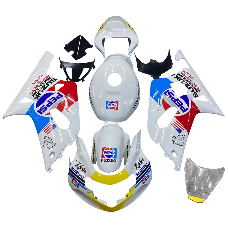 Amotopart Suzuki GSXR600 GSXR750 2001-2003 K1 Fairing Kit Bodywork Plastic ABS