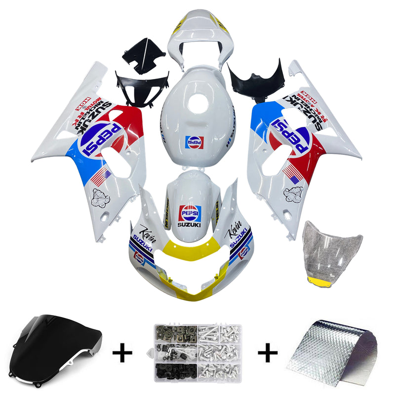 Amotopart Suzuki GSXR600 GSXR750 2001-2003 K1 Fairing Kit Bodywork Plastic ABS