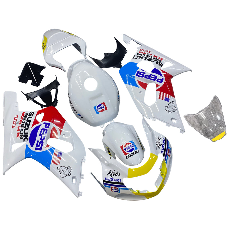 Amotopart Suzuki GSXR600 GSXR750 2001-2003 K1 Fairing Kit Bodywork Plastic ABS