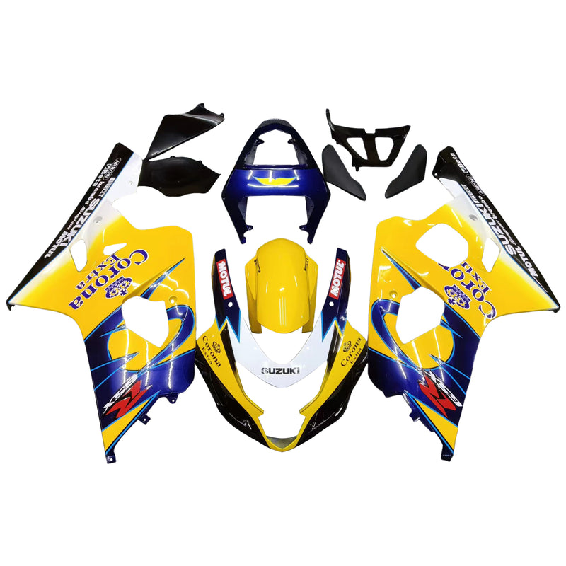 Fairings 2004-2005 Suzuki GSXR 600 750 Yellow Blue Corona GSXR Racing Generic