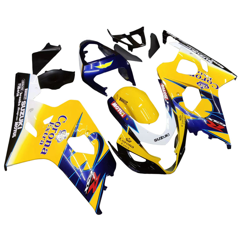 Fairings 2004-2005 Suzuki GSXR 600 750 Yellow Blue Corona GSXR Racing Generic