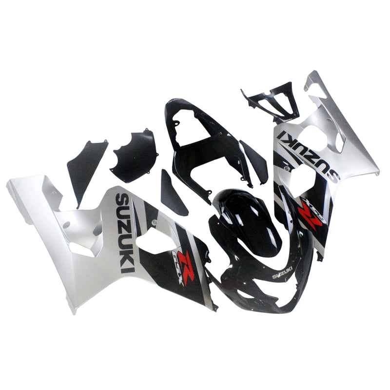 Fairings 2004-2005 Suzuki GSXR 600 750 Black Silver GSXR Racing Generic