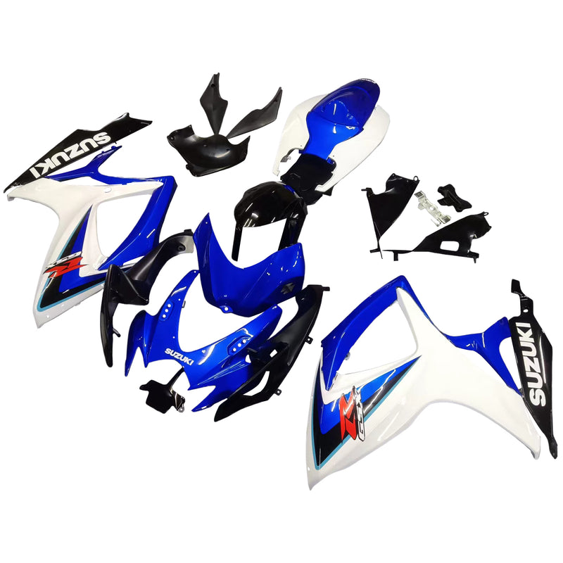 For GSXR 600/750 2006-2007 Bodywork Fairing Red ABS Injection Molded Plastics Set Generic