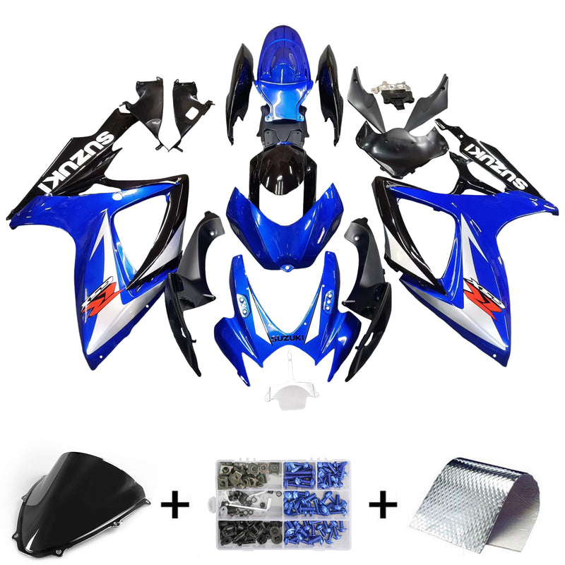 Fairings 2006-2007 Suzuki GSXR 600 750 Blue & Black GSXR  Generic