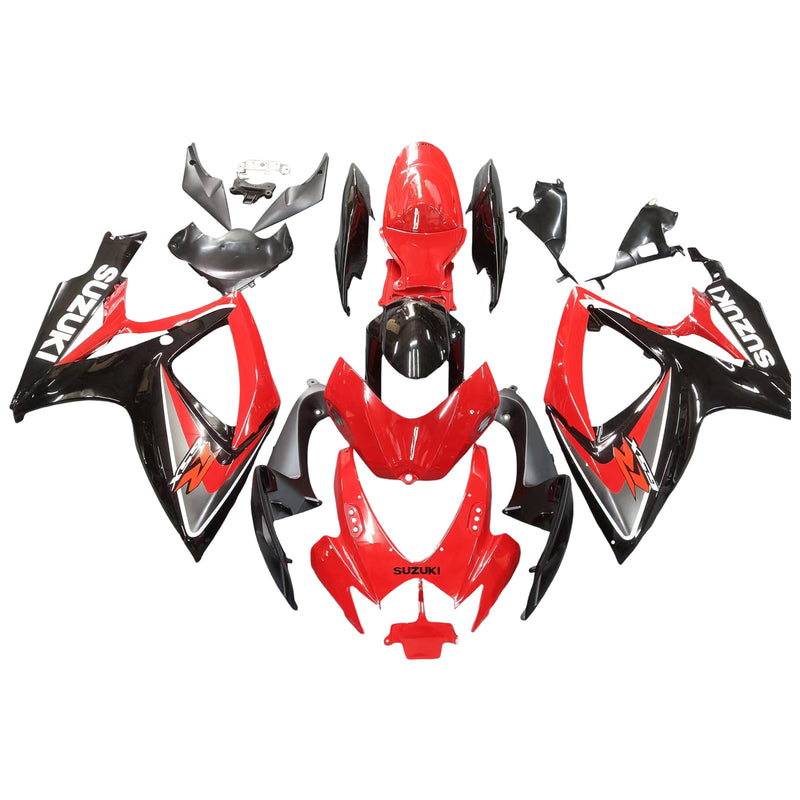 Fairings 2006-2007 Suzuki GSXR 600 750 Red & Black GSXR Racing Generic