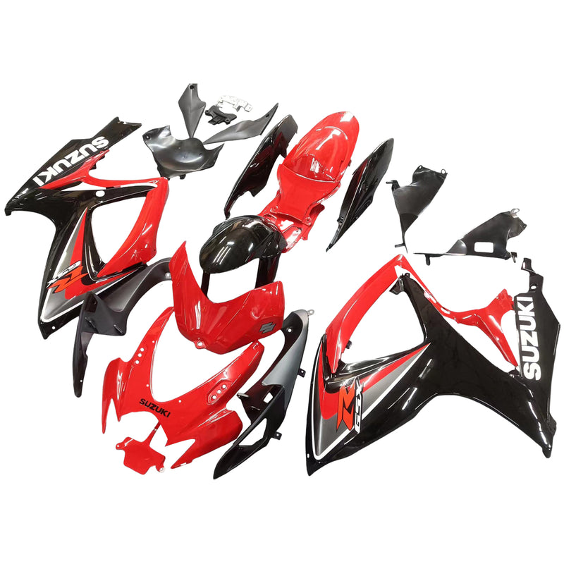 Fairings 2006-2007 Suzuki GSXR 600 750 Red & Black GSXR Racing Generic