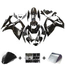 For GSXR 600/750 2006-2007 Bodywork Fairing Black ABS Injection Molded Plastics Set Generic