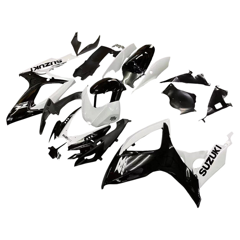 Fairings 2006-2007 Suzuki GSXR 600 750 Black & White GSXR  Generic