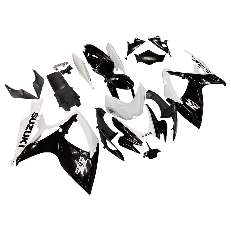 Fairings 2006-2007 Suzuki GSXR 600 750 Black & White GSXR  Generic