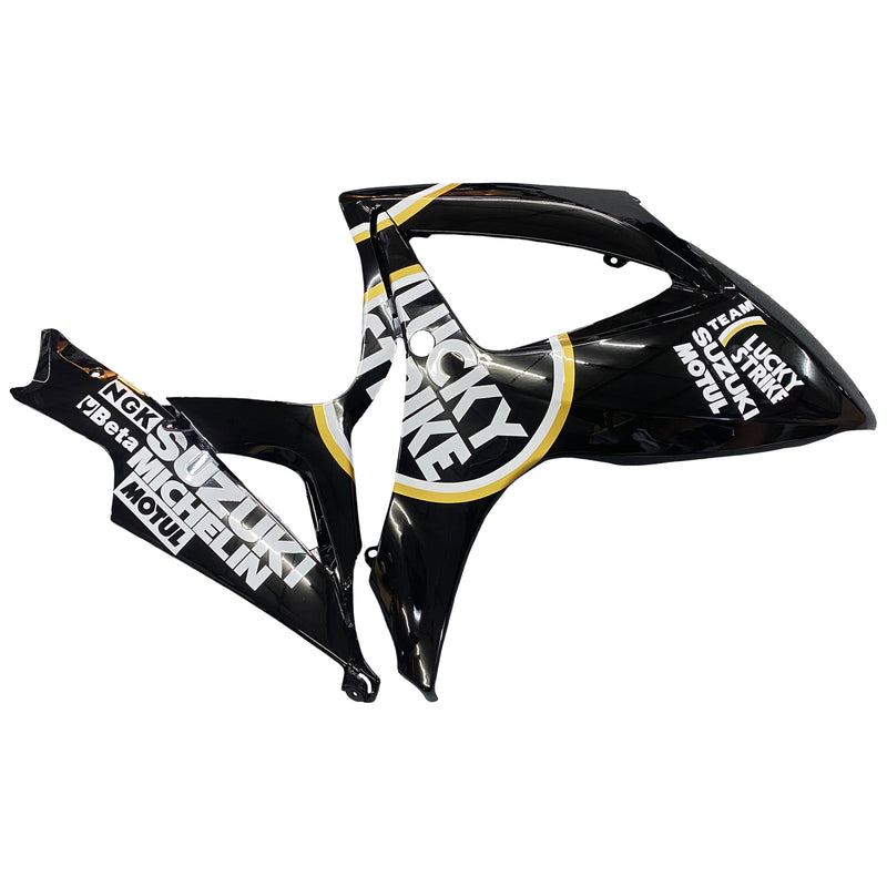 Fairings 2006-2007 Suzuki GSXR 600 750 Black Gold Lucky Strike  Generic