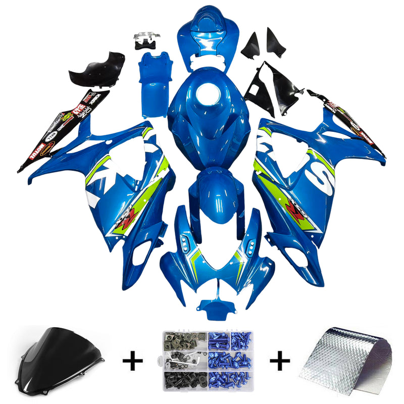 Amotopart Suzuki GSXR 600/750 2006-2007 K6 Fairing Kit Bodywork Plastic ABS