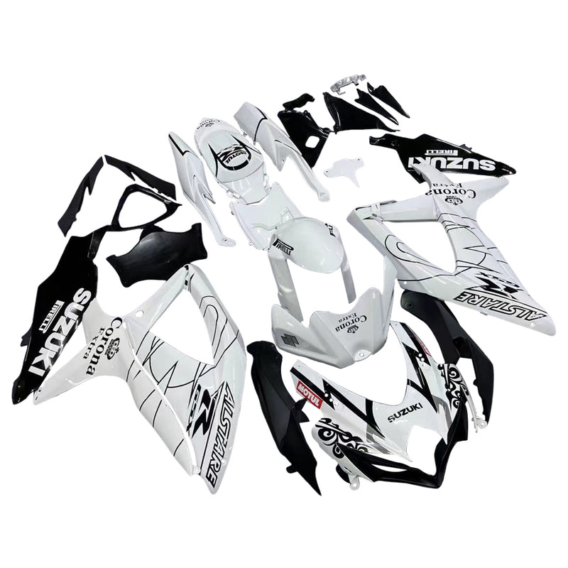 Fairings 2008-2010 Suzuki GSXR 600 750  White Alstare Corona  Generic