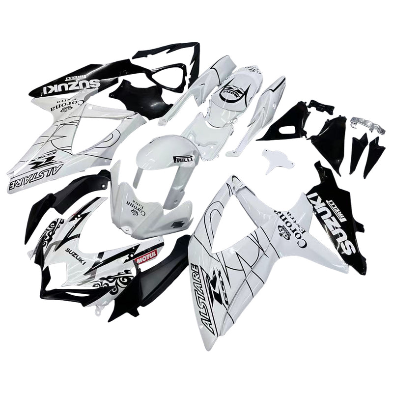 Fairings 2008-2010 Suzuki GSXR 600 750  White Alstare Corona  Generic