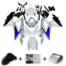 Fairings 2008-2010 Suzuki GSXR 600 750 Silver White GSXR  Generic