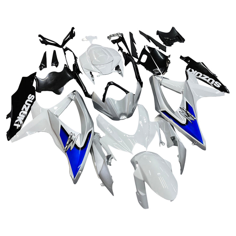 Fairings 2008-2010 Suzuki GSXR 600 750 Silver White GSXR  Generic