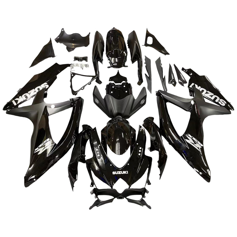 Fairings 2008-2010 Suzuki GSXR 600 750 All Black Suzuki  Generic