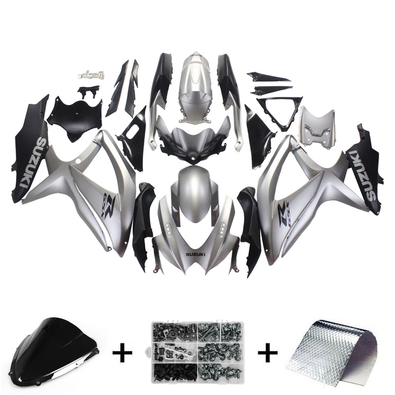 Suzuki GSXR 600/750 2008-2010 Fairing Kit Bodywork Plastic ABS K8