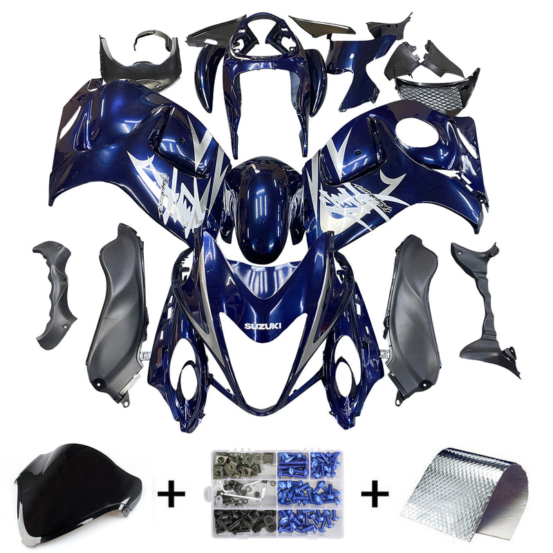 Fairings 2008-2020 Suzuki GSX 1300 Hayabusa Blue Dark Metallic Hayabusa Racing Generic