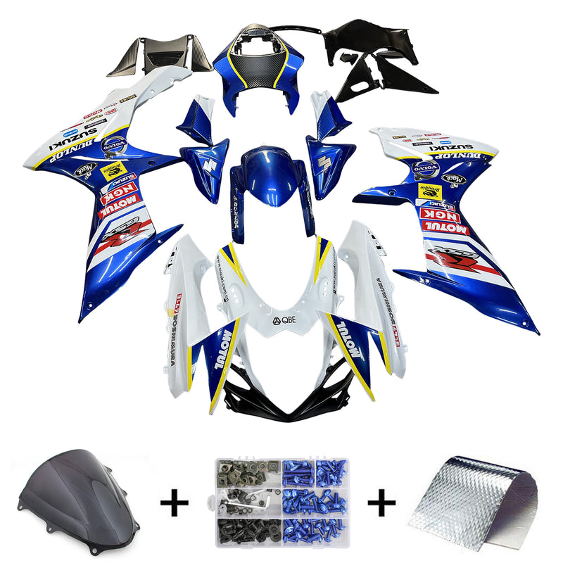 Fairings Plastics 2011-2023 Suzuki GSXR600 GSXR750 K11 Blue White Dunlop  Generic