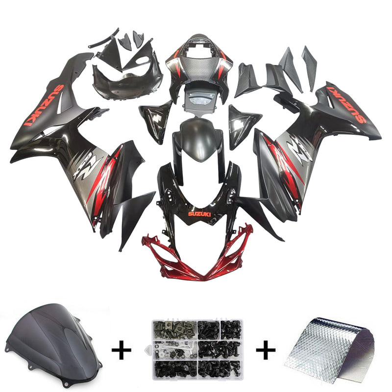 Fairings Plastics 2011-2023 Suzuki GSXR600 GSXR750 K11 Black Red GSXR Generic