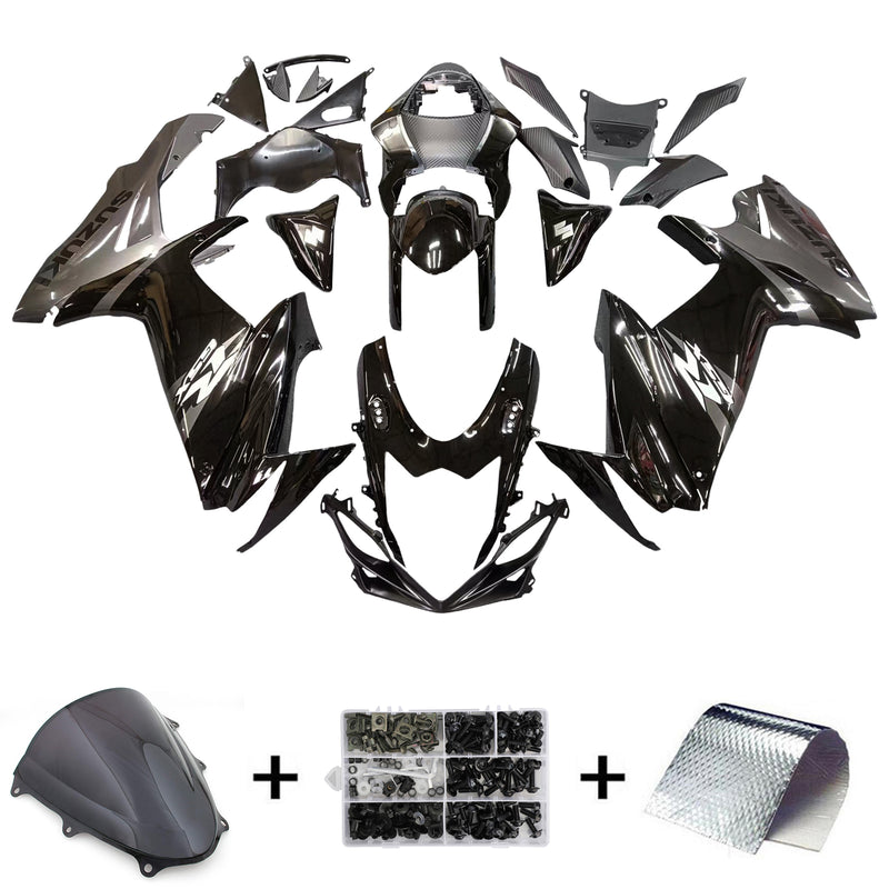 Fairings Plastics 2011-2023 Suzuki GSXR600 GSXR750 K11 Black GSXR Generic