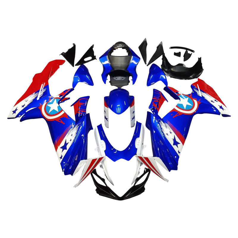 Amotopart  Suzuki GSXR 600/750 2011-2024 K11 Fairing Kit Bodywork Plastic ABS