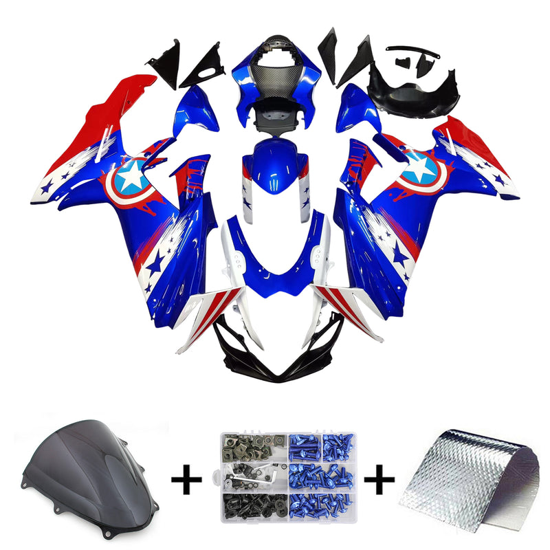 Amotopart  Suzuki GSXR 600/750 2011-2024 K11 Fairing Kit Bodywork Plastic ABS